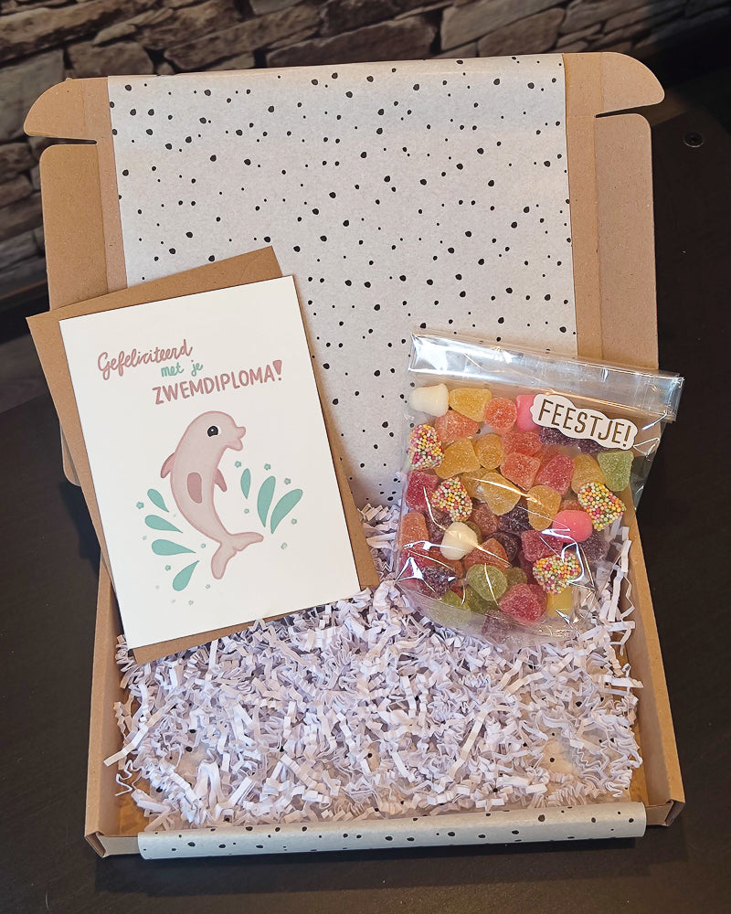brievenbus cadeau zwemdiploma