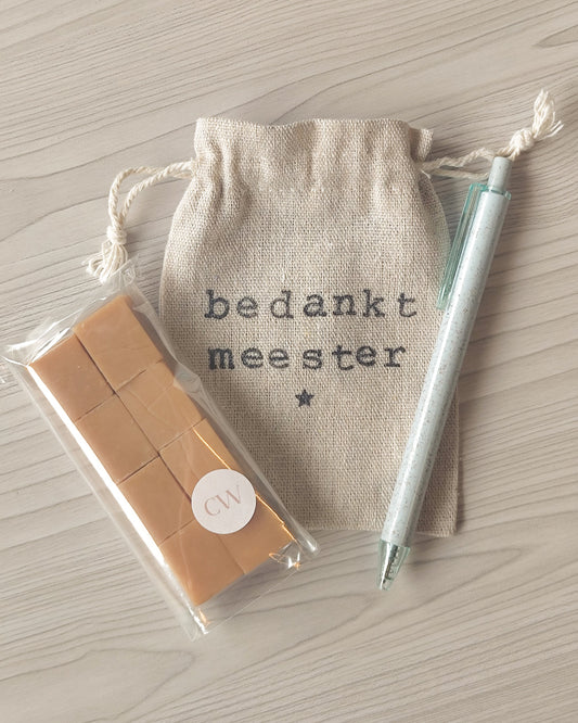 origineel cadeau voor de meester