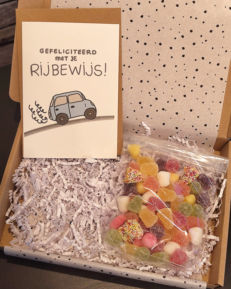 cadeau voor rijbewijs gehaald