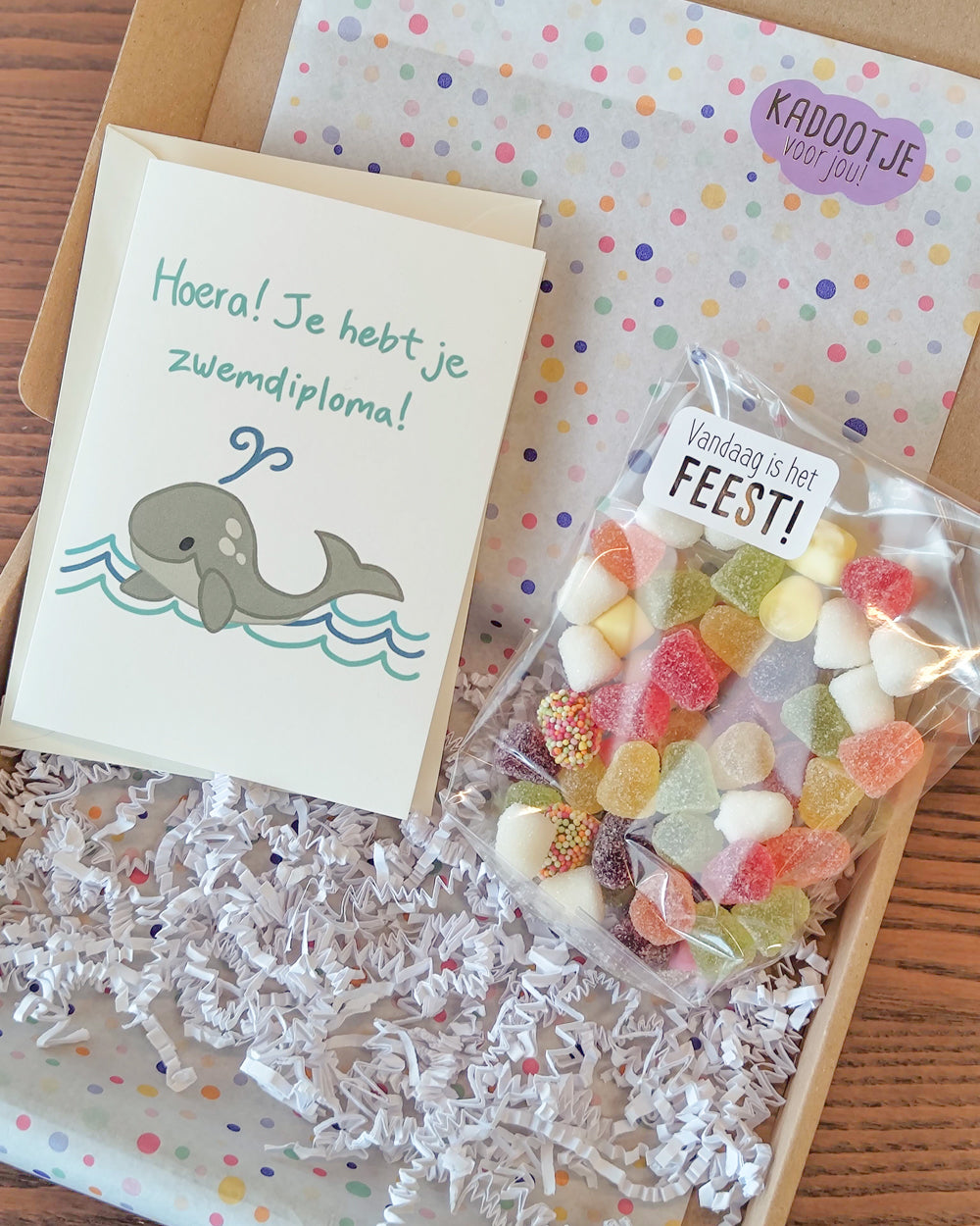 cadeautje zwemdiploma gehaald