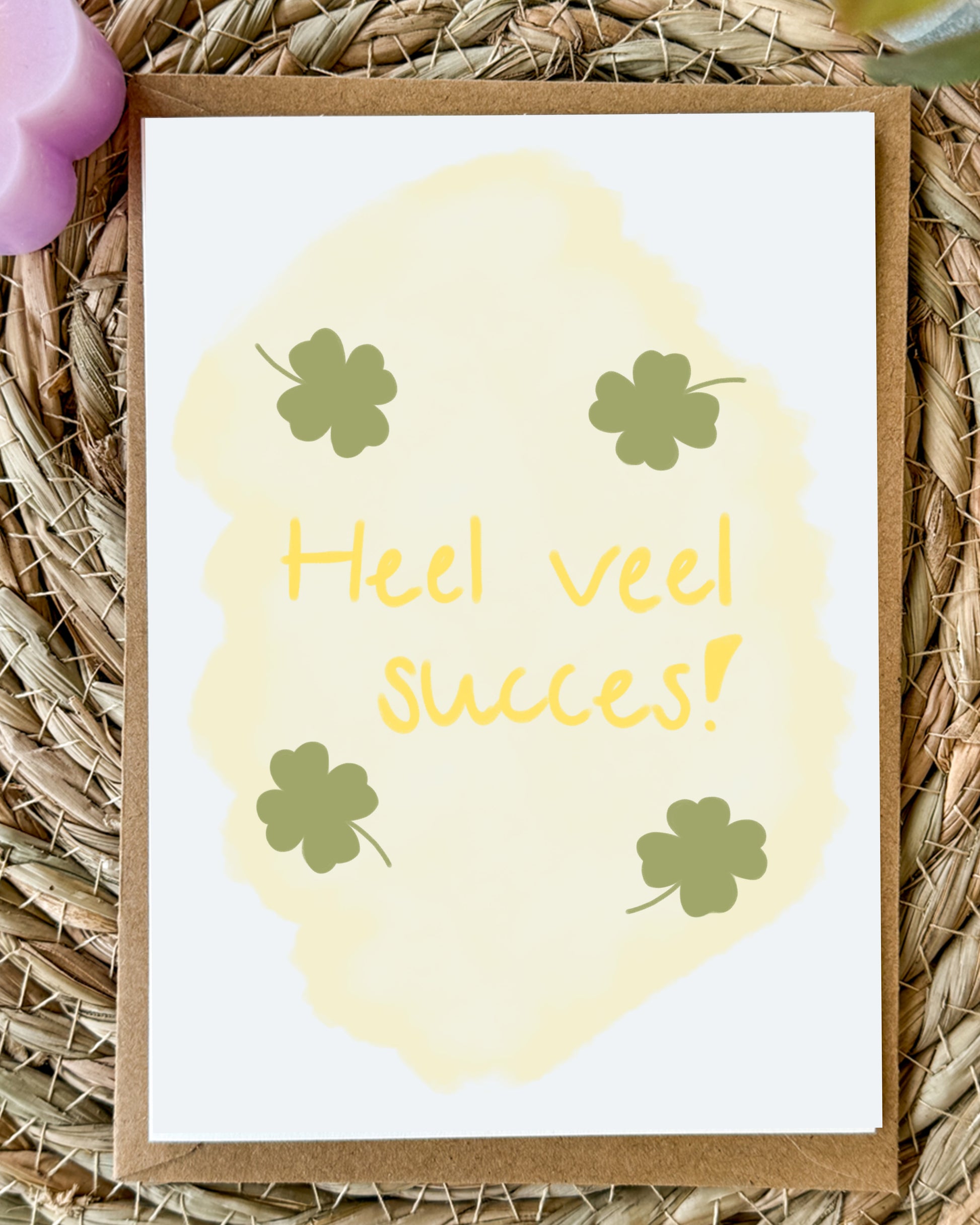 wenskaart veel succes