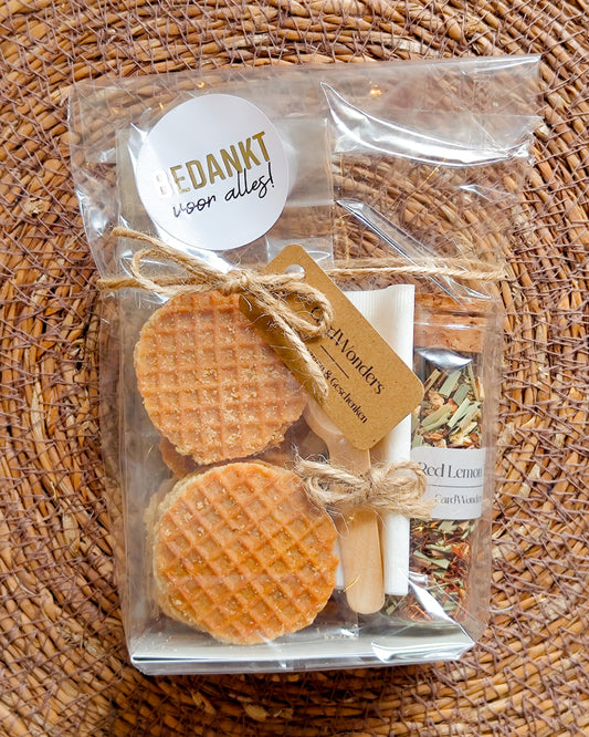 klein bedankt cadeautje vrouw bruiloft thee origineel