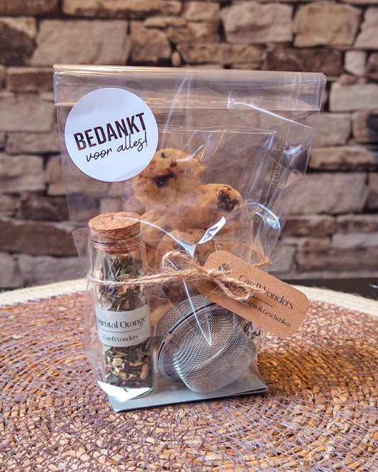 origineel thee cadeautje thee ei koekjes