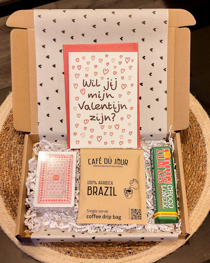 valentijnscadeau voor hem chocolade koffie uniek