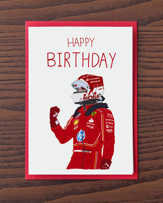 verjaardagskaart charles Leclerc