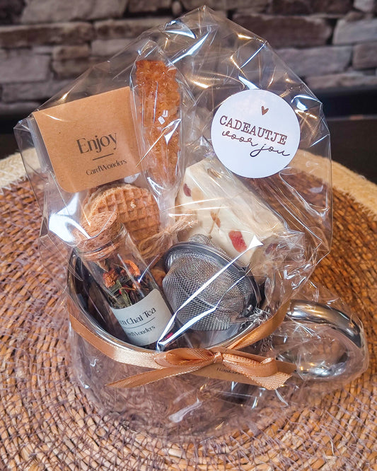 verwen cadeautje met thee